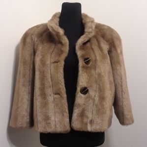 Alpine Studio Pastel Vintage Faux Mink Coat